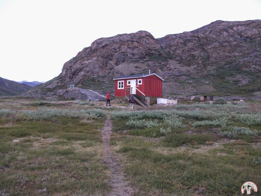 Die Ikkatooq Hütte auf dem Arctic Circle Trail in Grönland