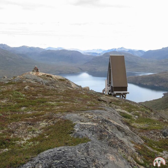 Ein Klöhäuschen auf dem Arctic Circle Trail in Grönland